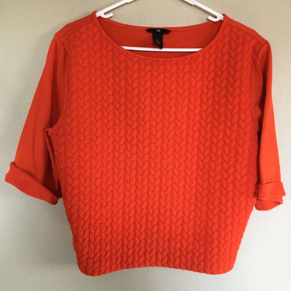 H&M Orange Sweater